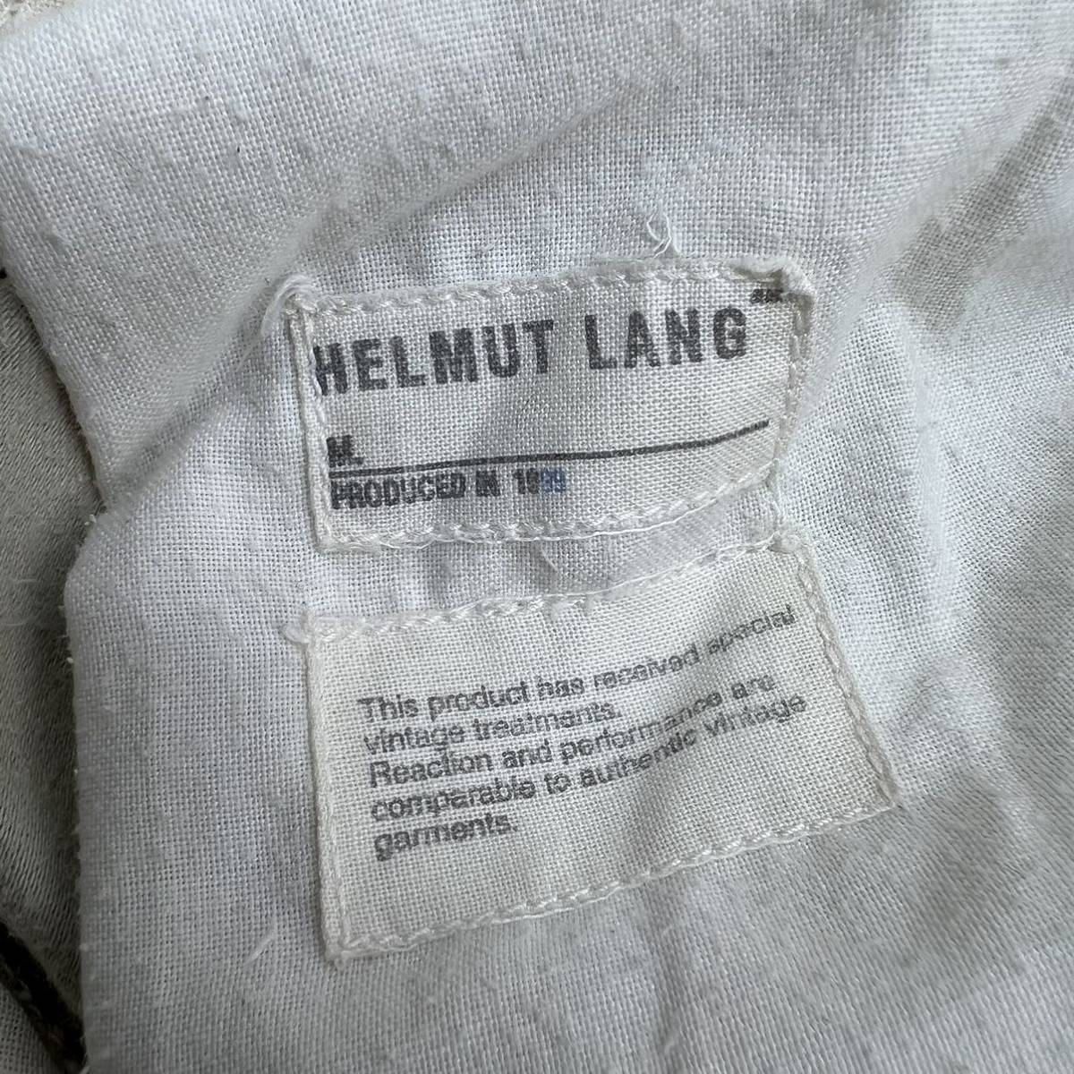 HELMUT LANG ☆ イタリア製 モールスキン デザイン パンツ オフホワイト 44 モード ストリート カジュアル 古着 ヘルムートラング■Ja6575_画像8