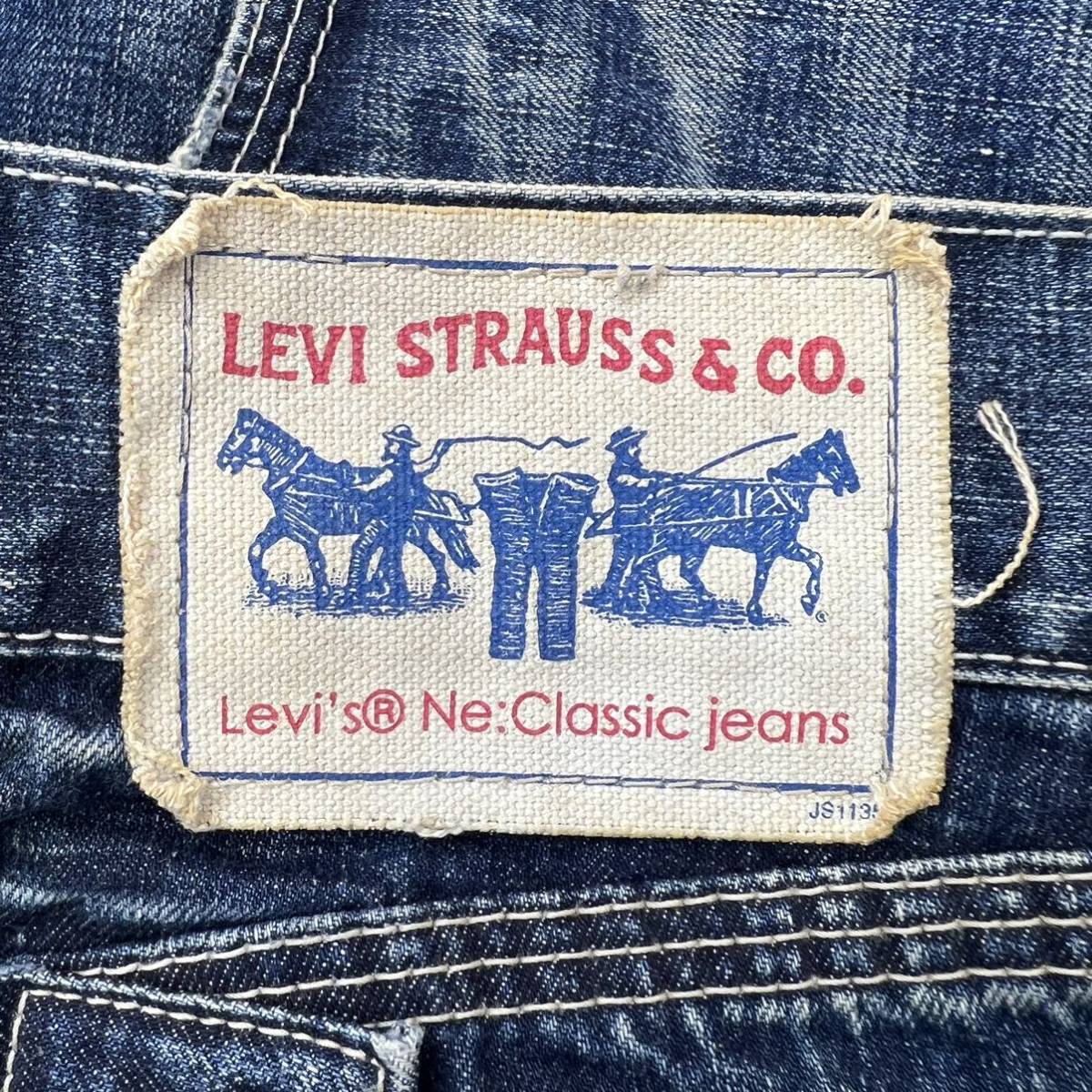 LEVIS ☆ NE503-0005 色落ち最高◎ デニムパンツ ブルー ジーンズ W32 アメカジ ストリート 大人カジュアル 古着 人気 リーバイス■Ja6570_画像6