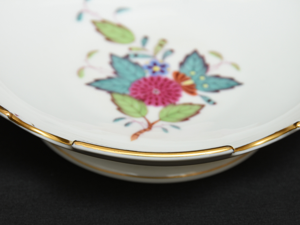 HEREND ヘレンド アポニーフラワー アッシュトレイ 灰皿 陶磁器 西洋陶磁器 西洋美術 皿 鉢 洋食器 z5675a_画像7