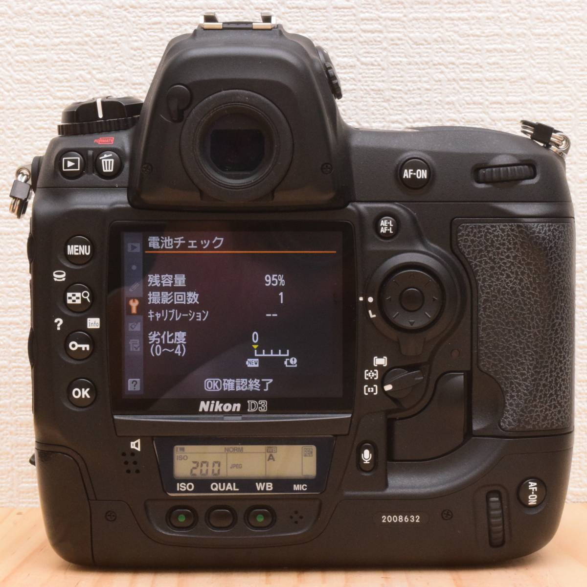 贅沢 D3 Nikon J04/5246-25☆美品☆ニコン ボディ 7,145回