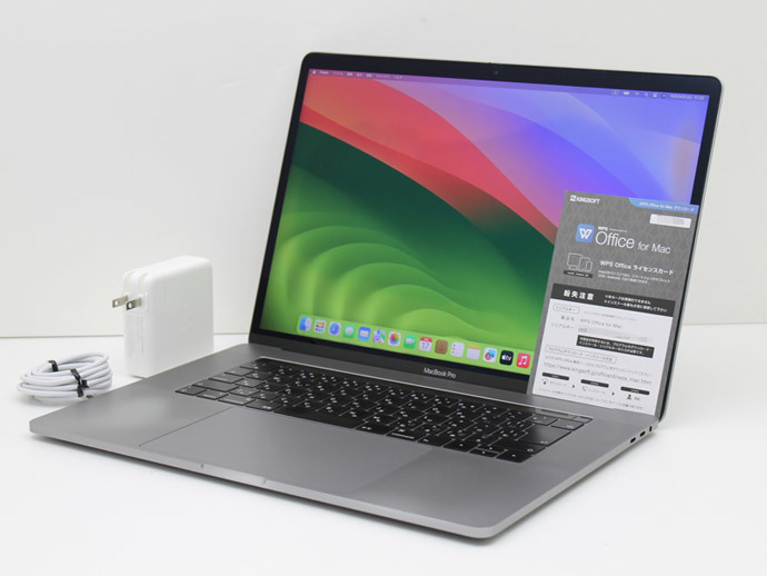 送料無料♪Apple Macbook Pro 15-inch,2018 MR942J/A WPS Office付 Core i7 8850H 2.6GHz メモリ32GB SSD512GB Cランク H68T