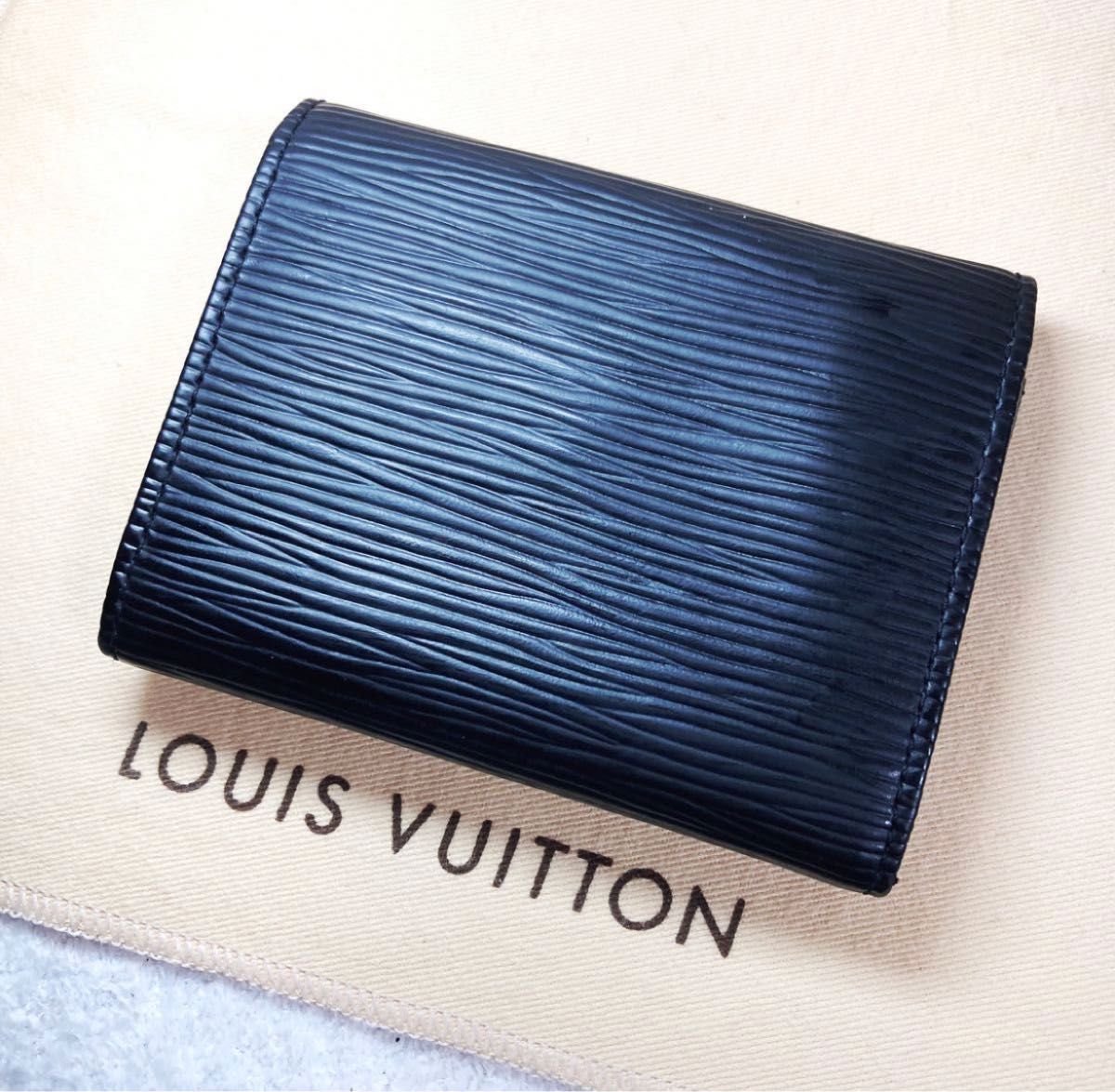 LOUIS VUITTON ポルトモネ サンプール エピ ノワール 黒 箱付き-