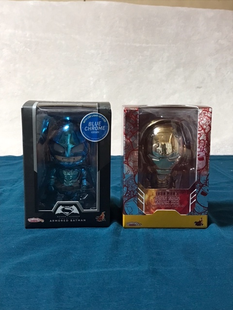 ホットトイズ コスベイビー バットマンブルークロムver アイアンマンクロムver 2体セット 未開封 フィギュア