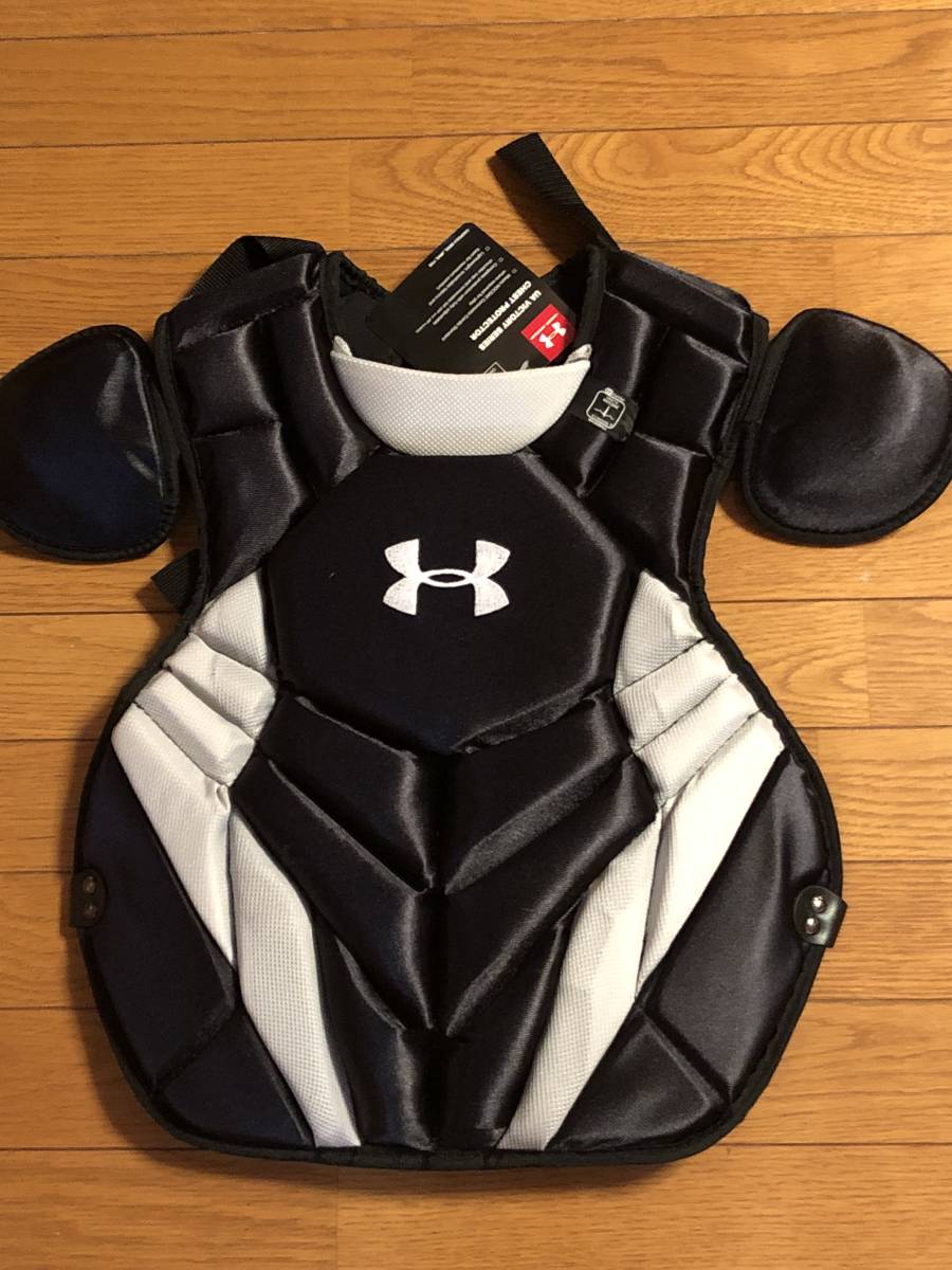  America domestic sale top class model *USA Under Armor * catcher mask + helmet + leg-guards + protector * black * new goods 