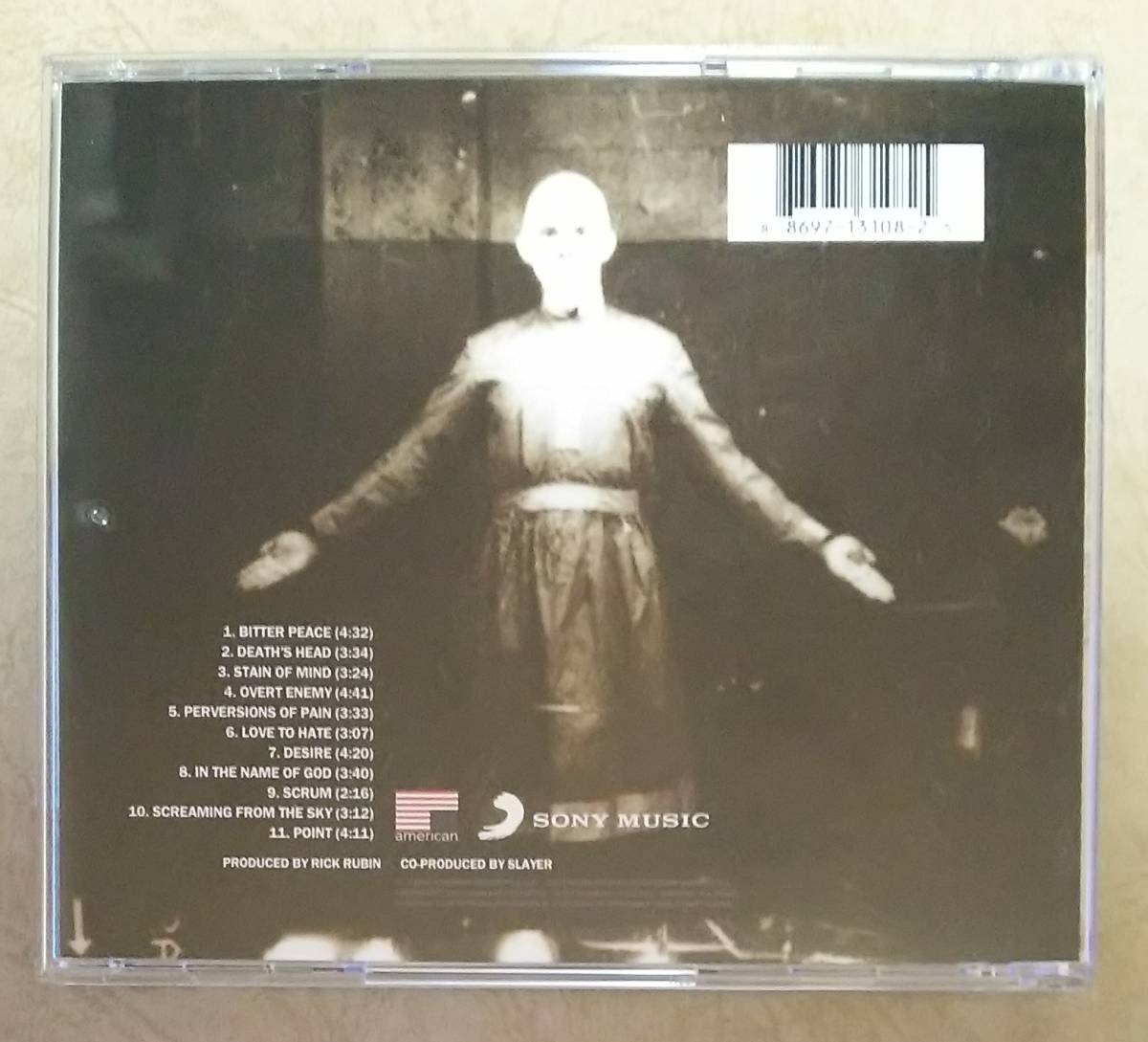 【HM/HR】 SLAYER (スレイヤー) / DIABOLUS IN MUSICA (悪魔の鎮魂歌)　輸入盤　7thアルバム　1998年リリース　スラッシュ・メタル(THRASH)_画像2