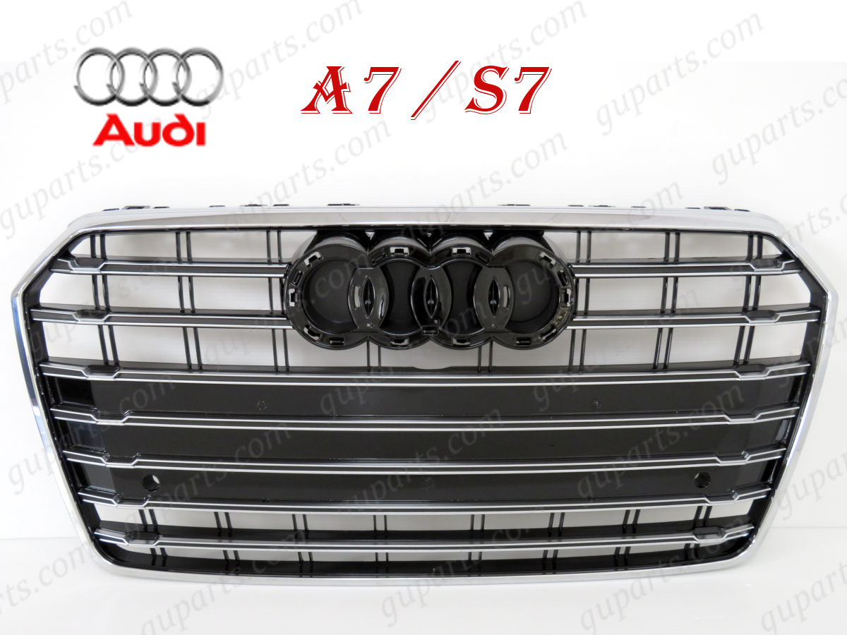  Audi A7 S7 4G серия 2015~ S7 specification решётка металлизированный хром бампер радиатор 4GCREC 4GCYPC 4GCTGL