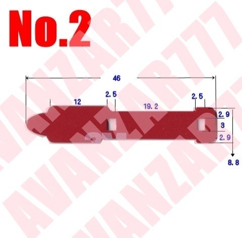 送料無料○フィルムアンテナ4枚×10台分(両面テープ変更可能)★L型汎用★地デジフルセグ★トケンウッド・KENWOOD・彩速ナビ_画像4