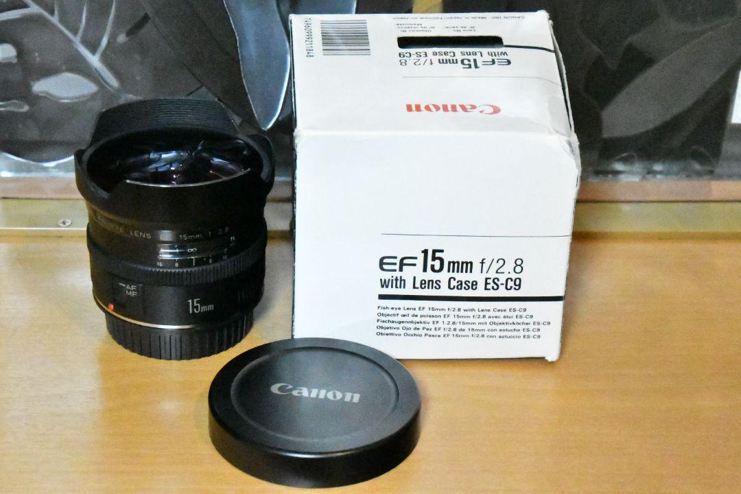 一眼レフカメラ 初心者 キヤノンEF15mm F2.8 フィッシュアイ 整備 レンズ電気接点コーティング【中古】