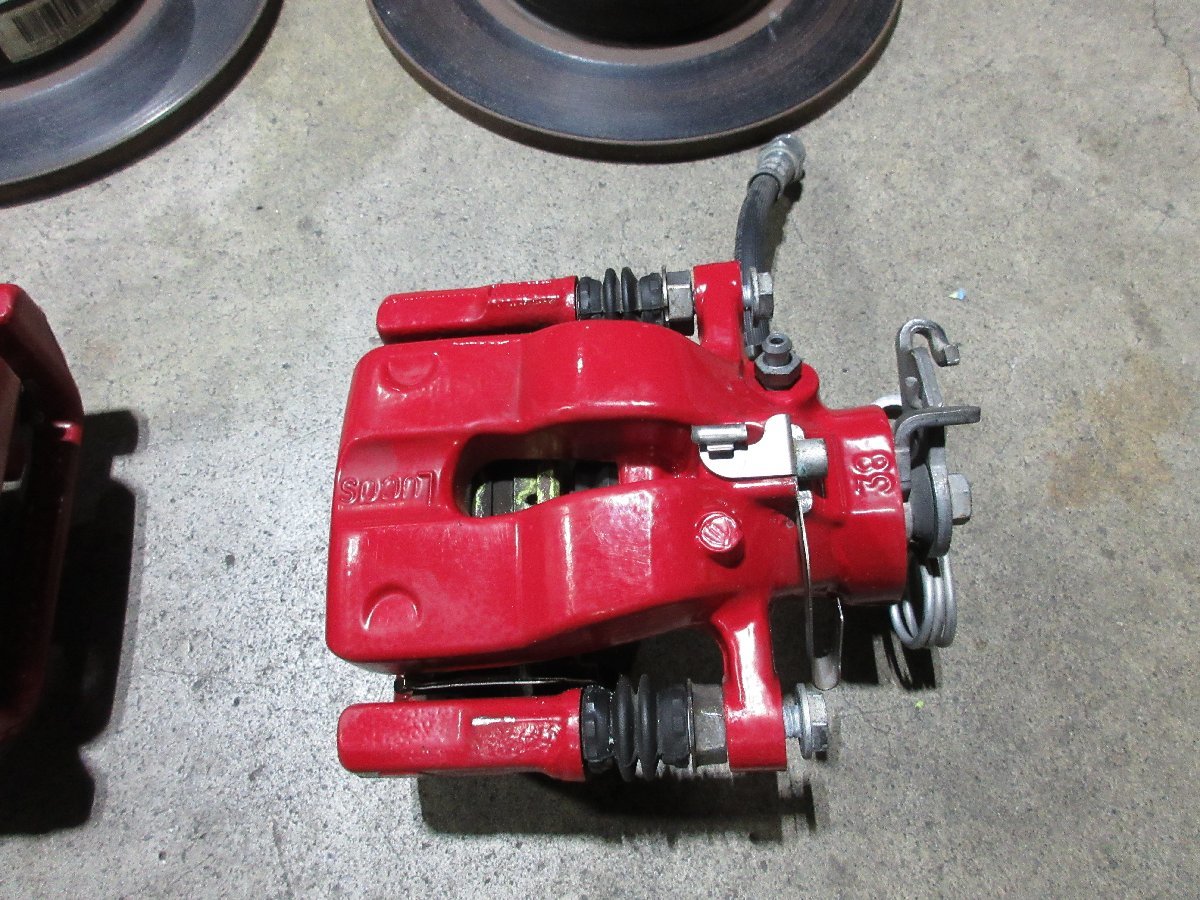 938 Mito quadrifoglio rear brake caliper, rotor SET