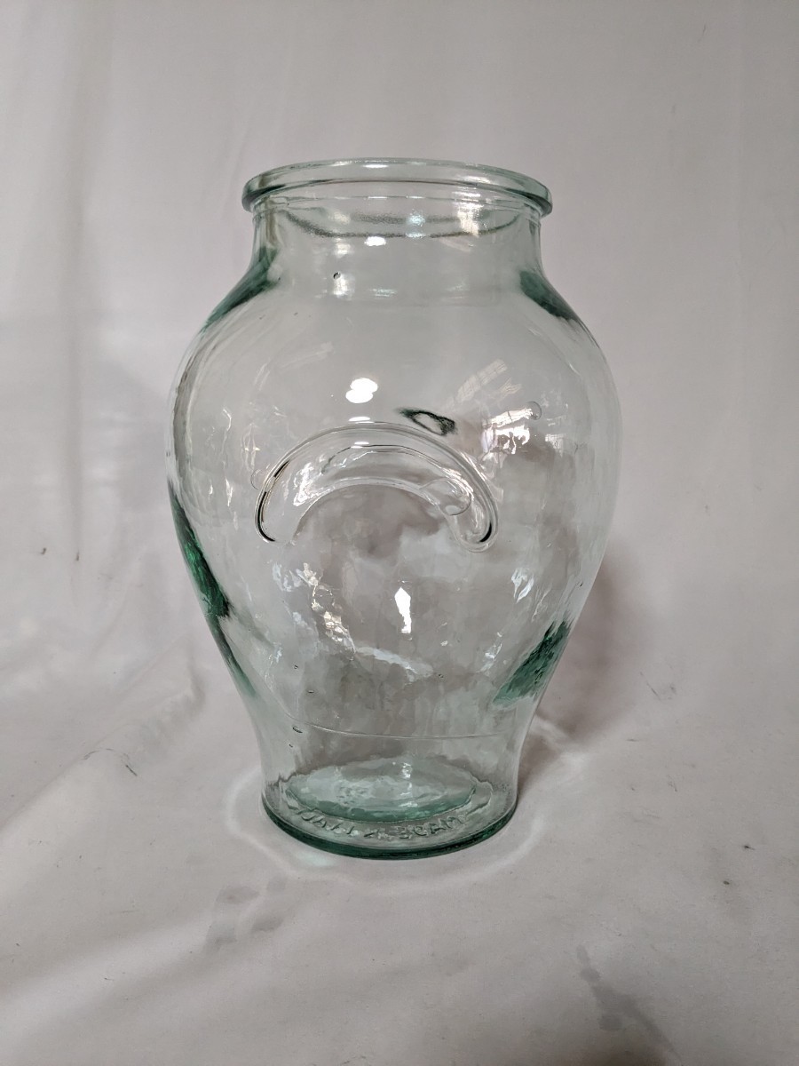 ゆらゆら　イタリア製　ガラス瓶　花瓶　気泡　置物　オブジェ　インテリア　ゆらゆらガラス　made in italy
