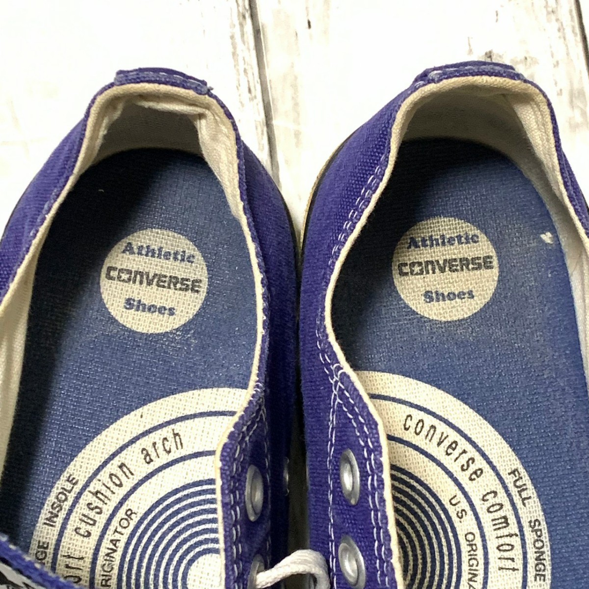 R4818bE CONVERSE コンバース スニーカー パープル系 24.5cm レディース オールスター カラーズ クラシック OX 1C1316 ローカット 靴_画像6