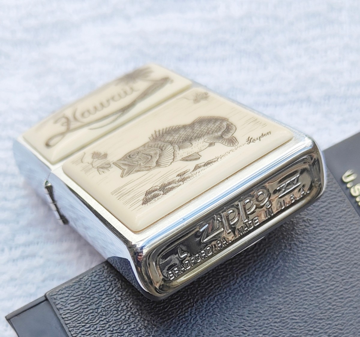 ZIPPO　スクリムショウ　ウルトラライト　1999年 未使用　釣り　fishing Hawaii ハワイ バス釣り　レア　ジッポー　90年代_画像4