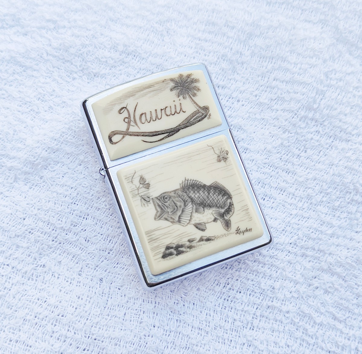 ZIPPO　スクリムショウ　ウルトラライト　1999年 未使用　釣り　fishing Hawaii ハワイ バス釣り　レア　ジッポー　90年代_画像2