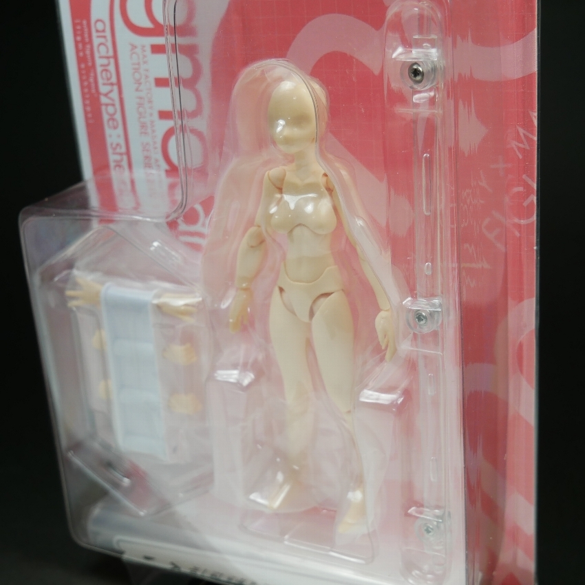 figma フィグマ 01♀ プロダクトナンバーゼロイチメス アーキタイプシー archetype she flesh color ver. 　未開封 匿_画像3