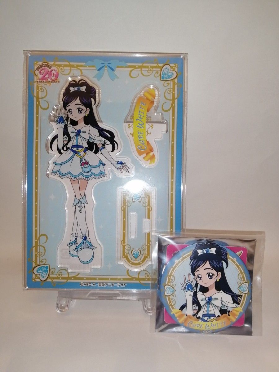 ローソン プリキュア 20周年記念 キュアホワイト アクリルスタンド 缶