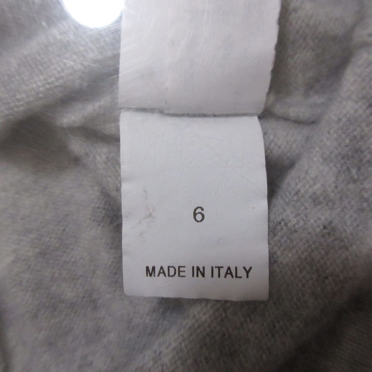  beautiful goods 21AW BRUNELLO CUCINELLI Brunello Cucinelli Kids child clothes cashmere 100% Logo print long sleeve sweater 6 gray 