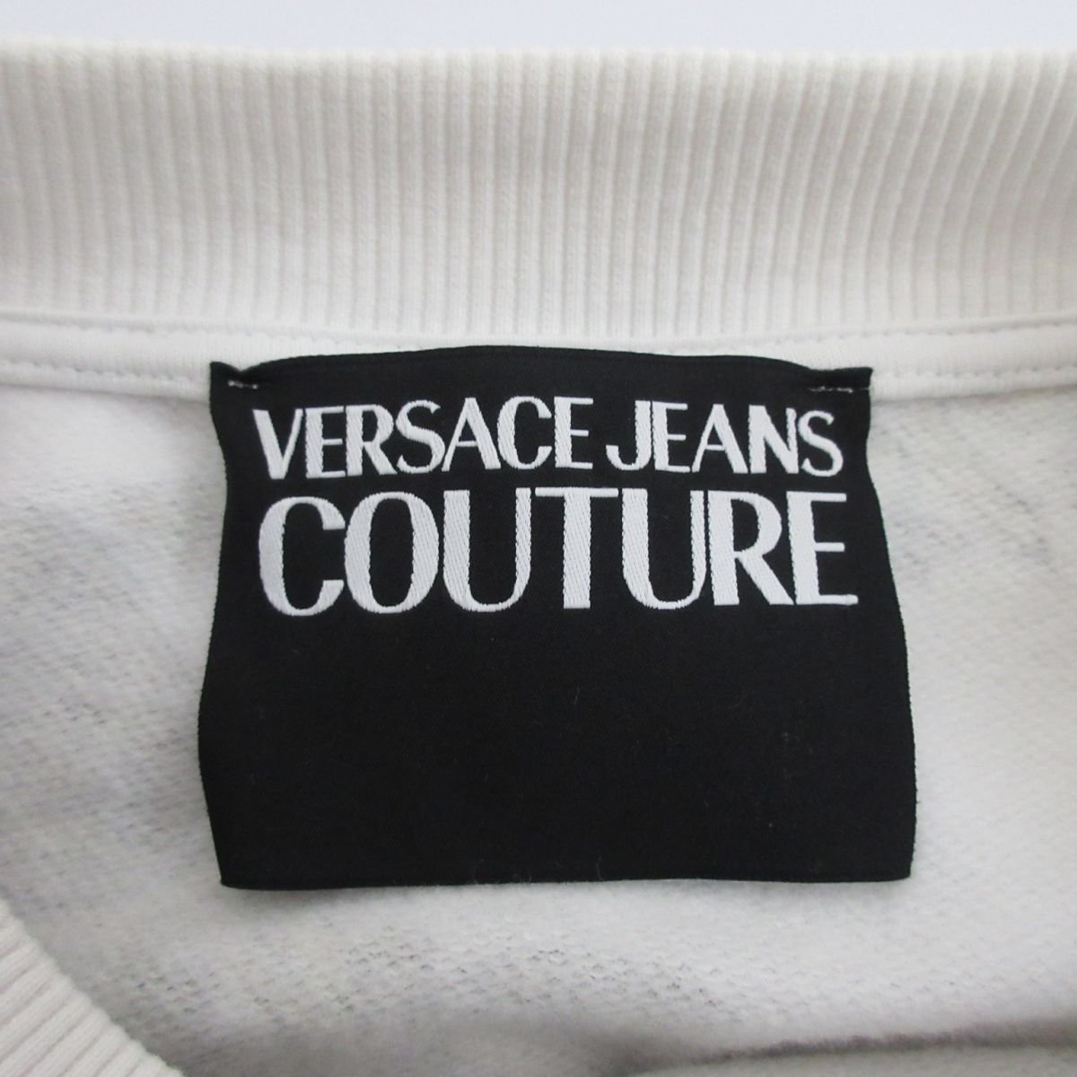  прекрасный товар VERSACE JEANS COUTURE Versace джинсы kchu-ruba блокировка рисунок обратная сторона ворсистый длинный рукав футболка тренировочный размер S многоцветный 