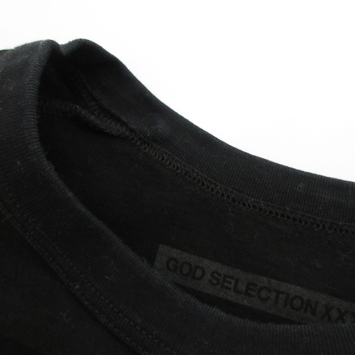 美品 GOD SELECTION XXX ゴッドセレクショントリプルエックス プリント 半袖 Tシャツ カットソー サイズS ブラックの画像5