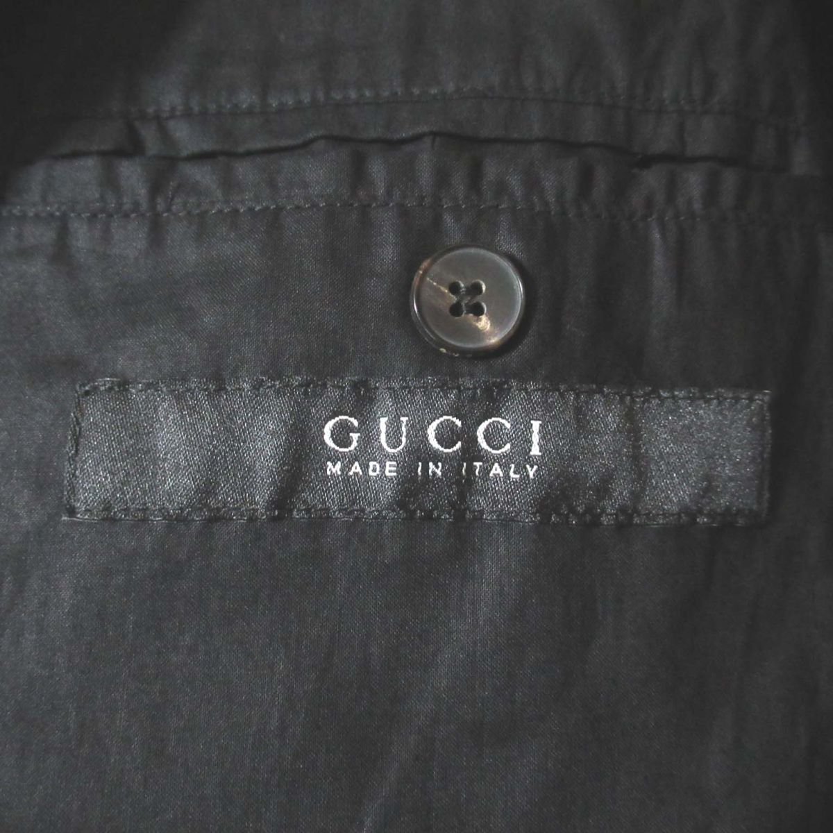 美品 GUCCI グッチ トムフォード期 GG柄 ジップアップ ナイロン スウィングトップ ブルゾン ジャケット 52サイズ ブラックの画像6