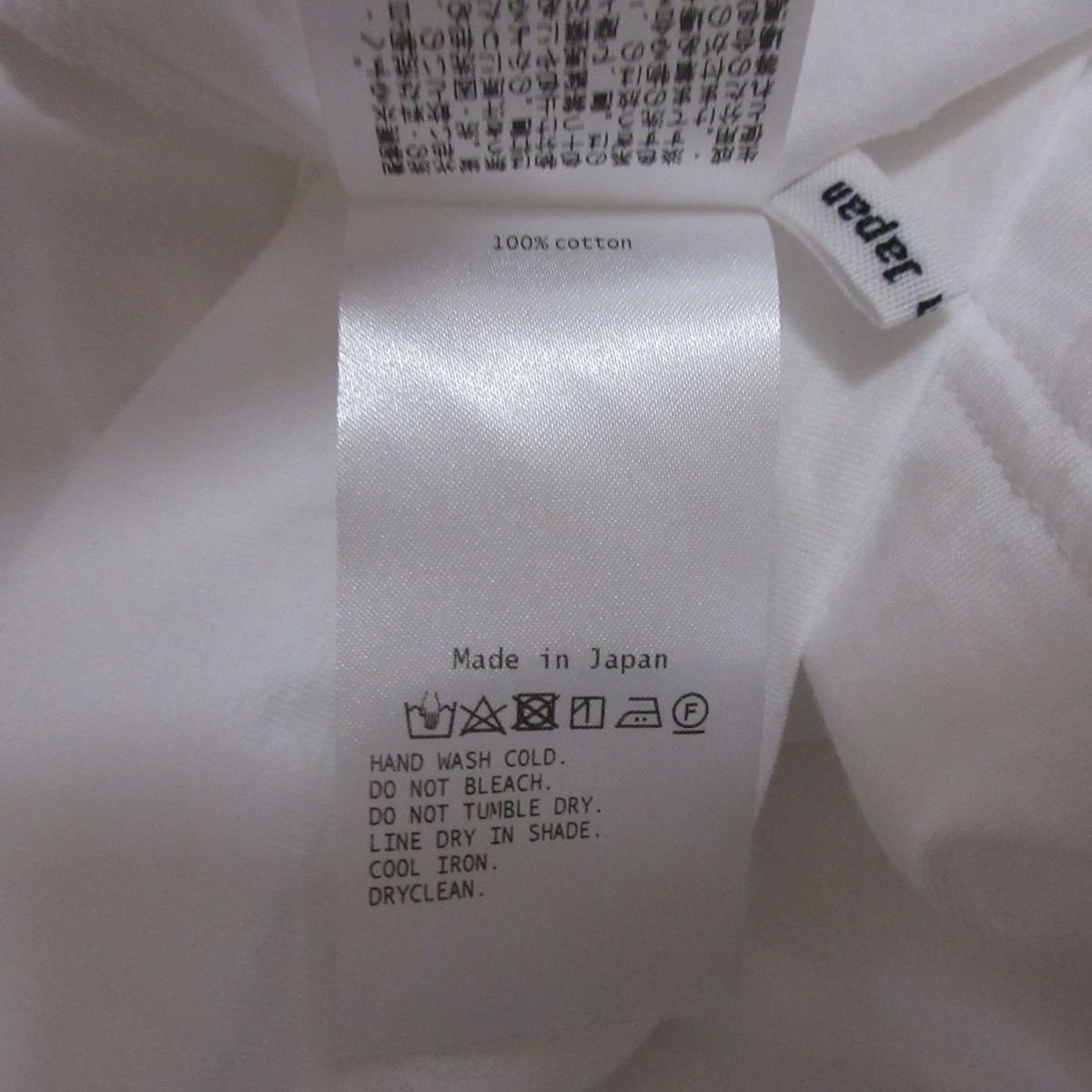 美品 23SS BOWTE バウト 完売モデル ユナイテッドアローズ取り扱い ロゴ ポケット付き クルーネック 半袖 Tシャツ カットソー ホワイト_画像6