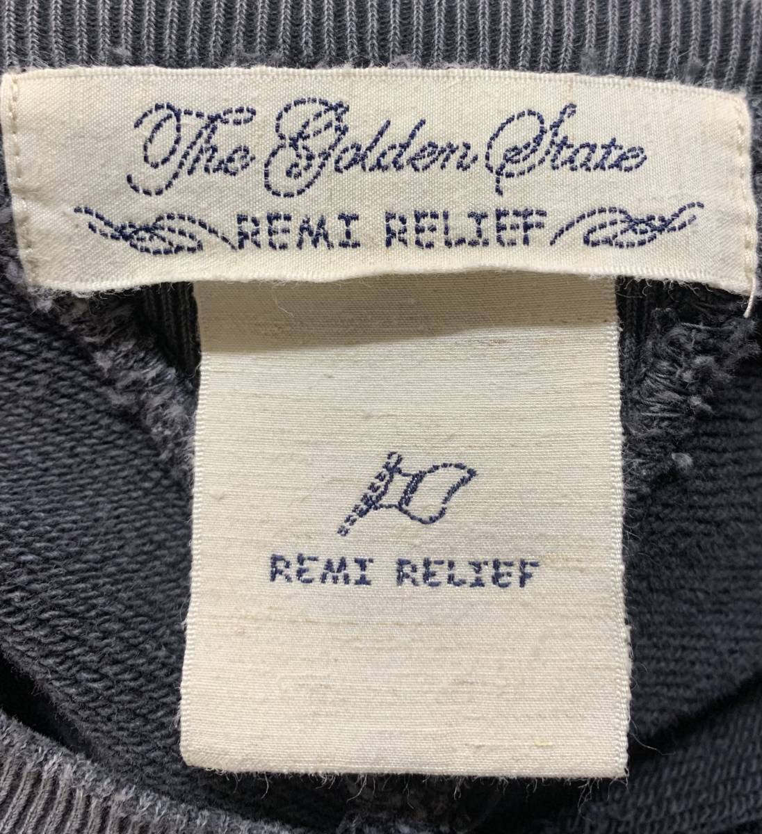名作【XL】REMI RELIEF レミレリーフ クルーネック スウェット XL