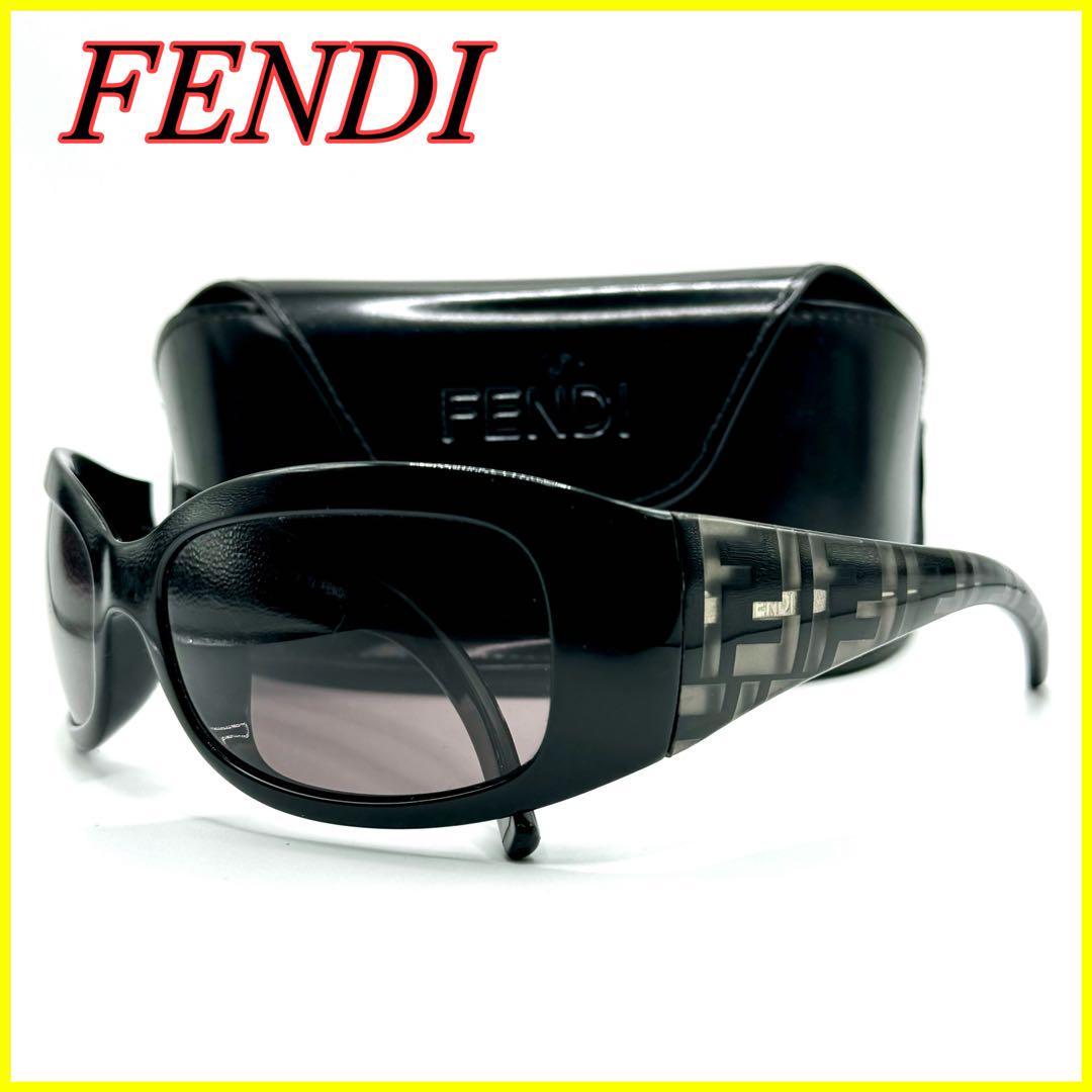 【美品】FENDI フェンディ サングラス ブラック F Fロゴ FS299AH