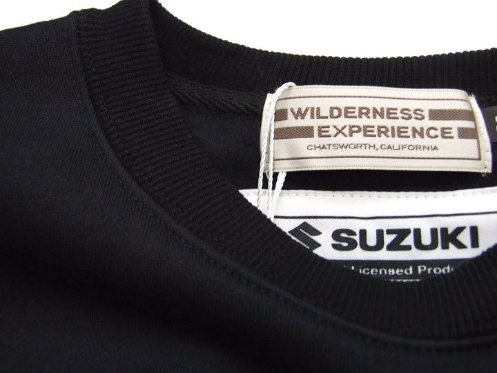 新品 スズキ ジムニー トレーナー 黒XL ラゲッジスペース JIMNYスウェット SUZUKI公認 アウトドア WILDERNESS EXPERIENCE_WILDERNESS EXPERIENCE × SUZUKI コラボ