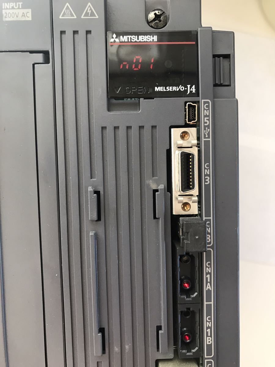 中古美品三菱電機 MITSUBISHI サーボアンプMR-J4-500B 正規品動作保証 [インボイス発行事業者] 1/2 B-1_画像1