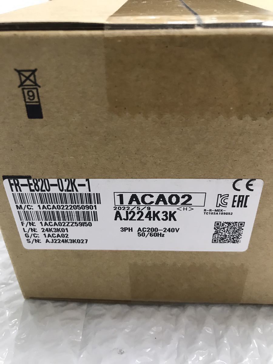 新品未使用三菱電機 MITSUBISHI インバーター FR-E820-0.2K-1 動作保証