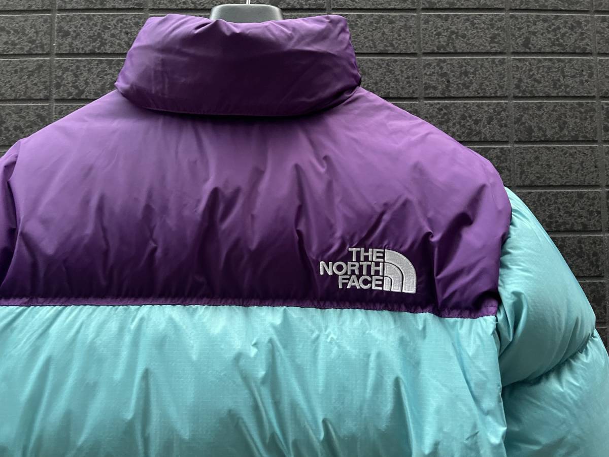 ◆モデル出品◆新品 M ノースフェイス ヌプシ700 グースダウンジャケット 青/紫 The North Face 1996 RETRO NUPTSE DOWN JACKET タグ無し_画像8