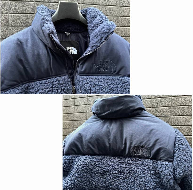 ◆モデル出品◆新品 XLサイズ ノースフェイス シェルパ ヌプシ ボア グースダウンジャケット LL 紺色 The North Face SHERPA NUPTSE JKT /_画像8