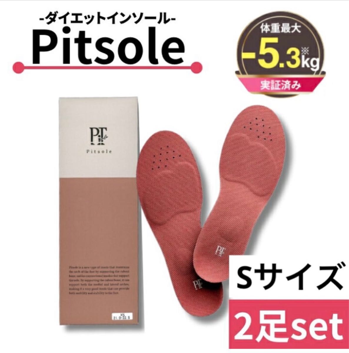 ピットソール 2足セット 中敷き インソール 送料無料 匿名配送 新品未開封-