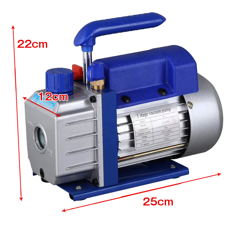 送料無料 電動 真空ポンプ エアコン修理 逆流防止機能 カーエアコン 自動車 真空引き 家庭用エアコン ミニポンプ オイル付属 ee232_画像7