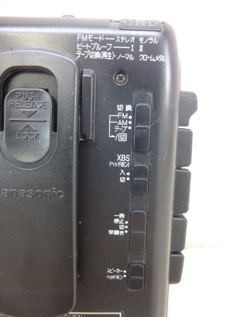 9520● Panasonic パナソニック ステレオ ラジオ カセットテープレコーダー RQ-A180 ジャンク● の画像8