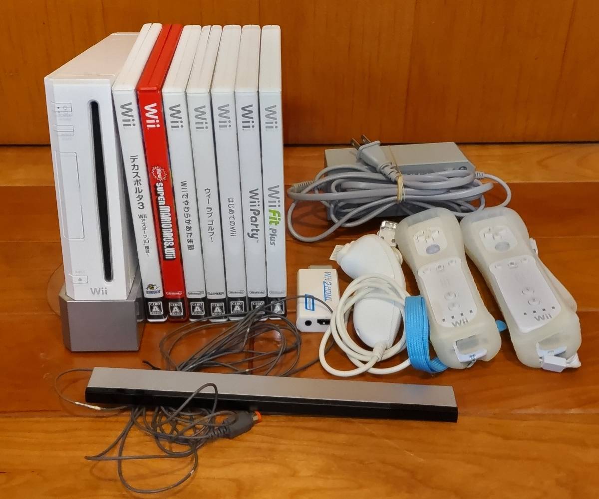 任天堂 Wii セット ソフト6本　ＨＤＭＩ_画像1
