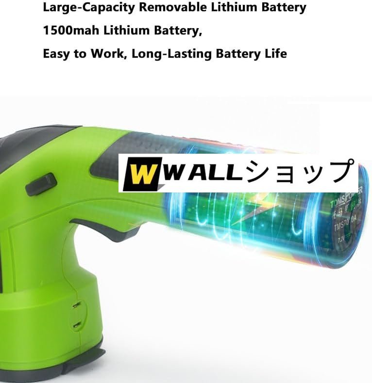 伸縮ロッド付き電動芝刈り機(65-100cm)、リチウム電動芝刈り機、刃2組草刈刃+剪定ナイフ_画像7