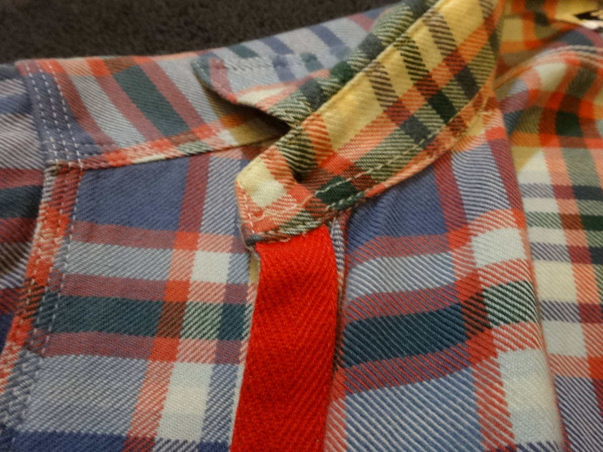  cheap * engineered garments heavy flannel shirt * work shirt Nepenthes handling .USA America made . vi - flannel Vintage taste 