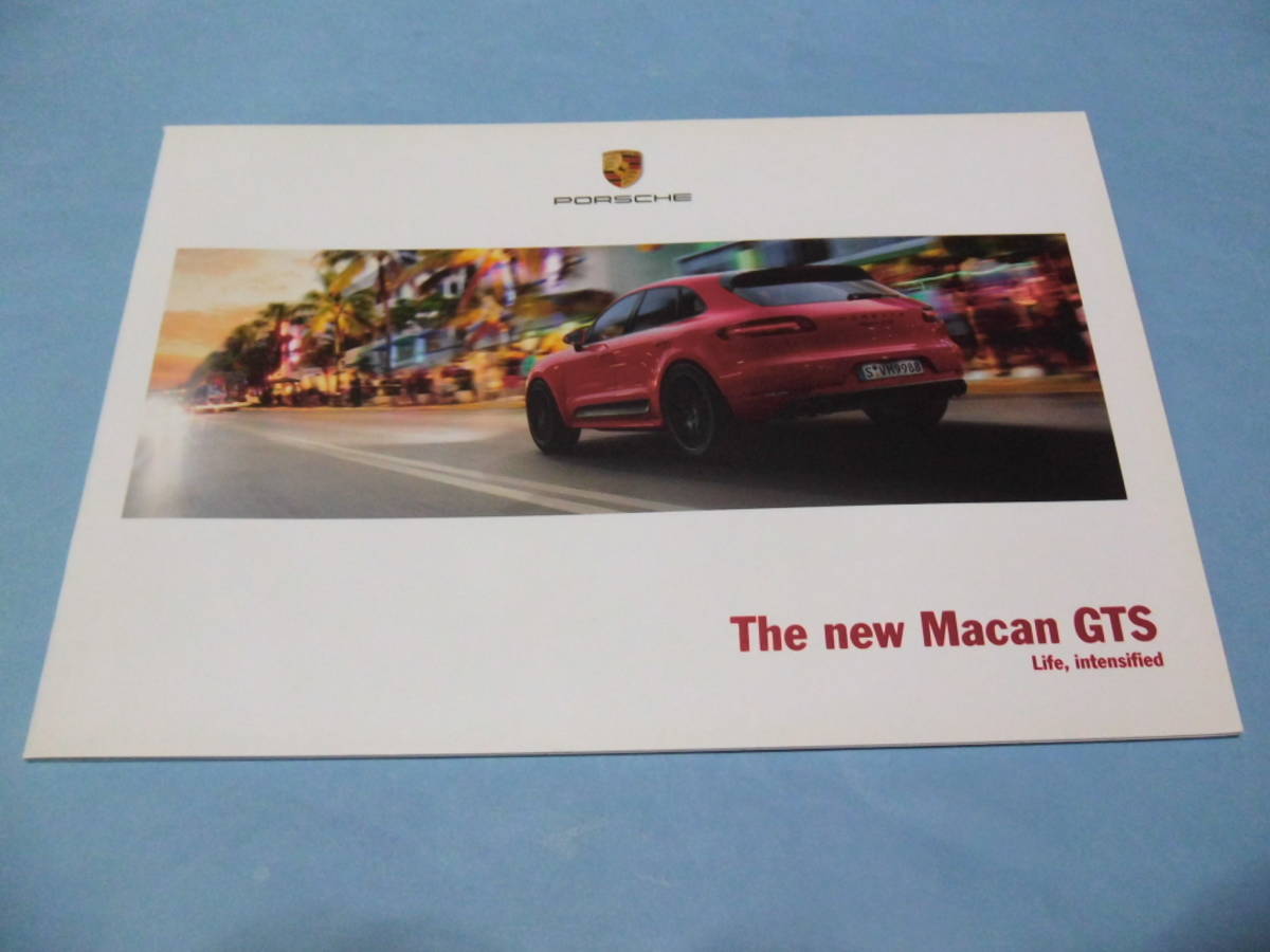 ★カタログ＿＿＿The new Macan GTS　Life,intensified　（ポルシェマカンGTS ）＿＿＿PORSCHE_画像1