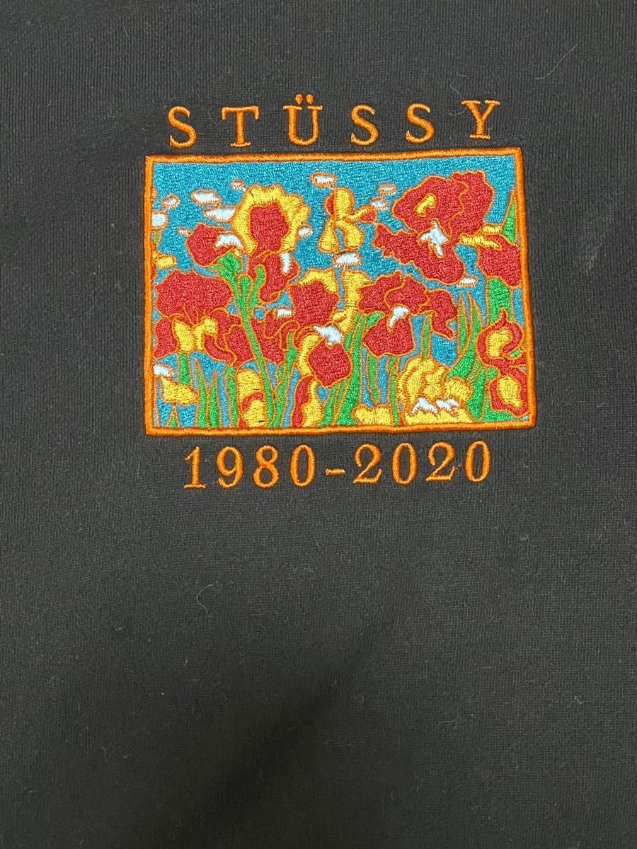 【即完売モデル】STUSSY 花柄 センター 刺繍ロゴ 超希少 パーカー