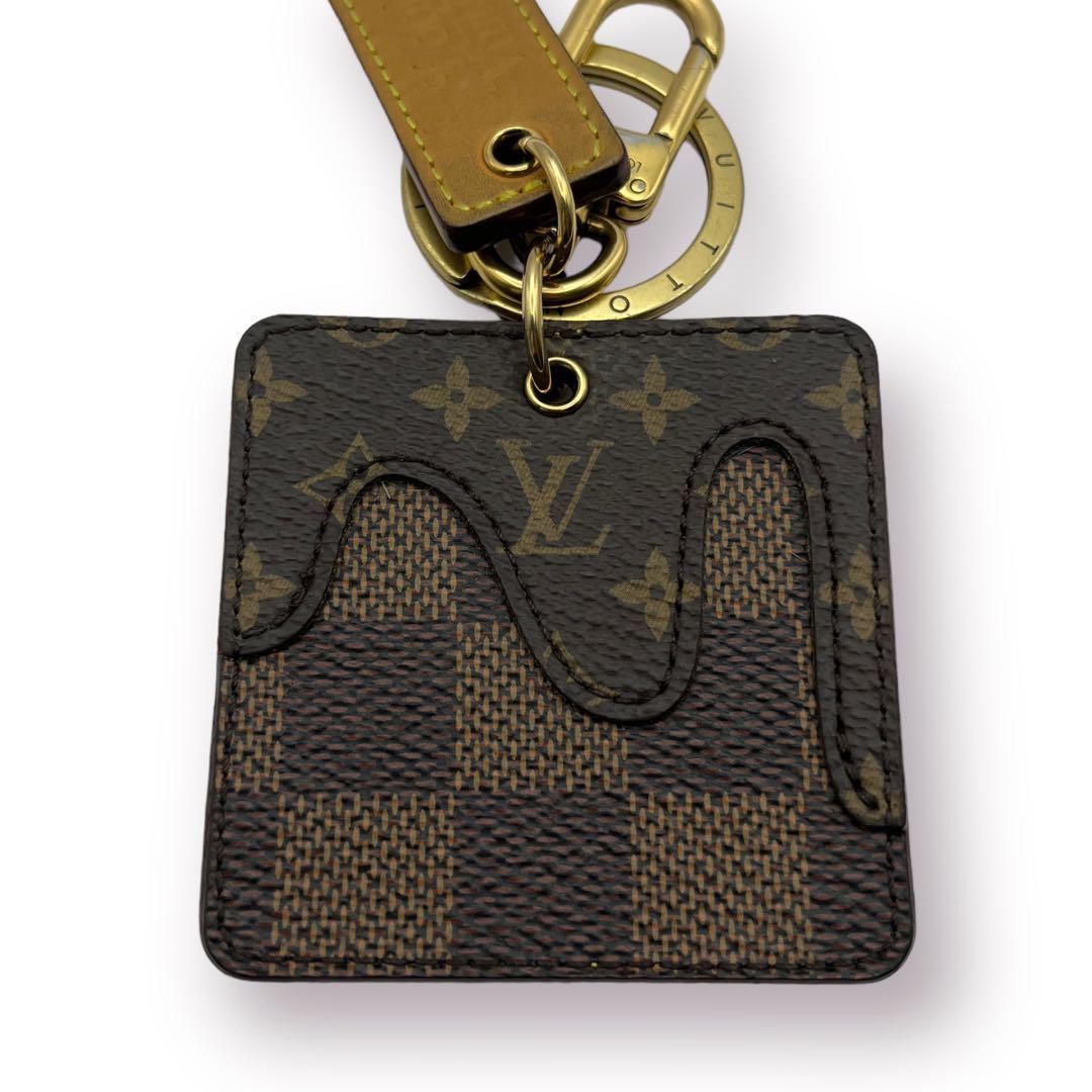 【美品】LOUIS VUITTON ルイヴィトン モノグラム ダミエ ポルトクレ チャーム