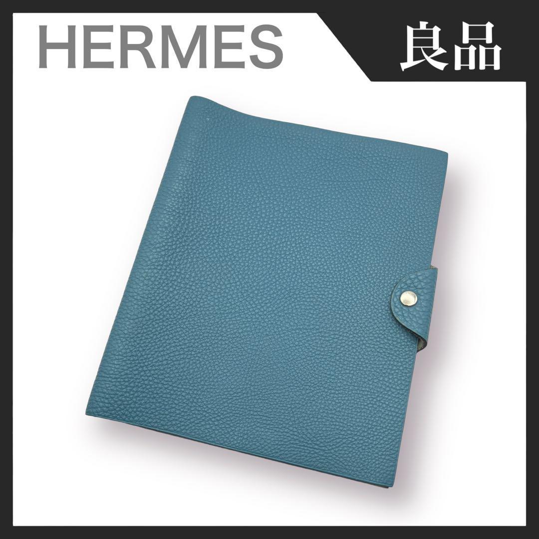 【良品】HERMES エルメス トリヨンクレマンス ユリスMM 手帳カバー ノートカバー_画像1