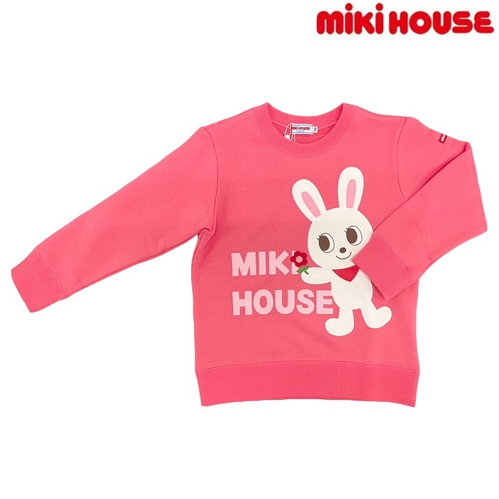 即決です！【ミキハウス】新品未使用♪mikihouse 90cm 85cm～95cm トレーナー 女の子 ベビー 子供服 キッズ 通園 お出かけ プレゼント_サイズ違いですが、ご参考までに。。。