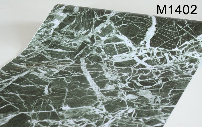 【50m】 m1402 深緑 大理石 壁紙 カッティングシート インテリア リフォーム 多用途 シール タイル ウォールステッカー 石目