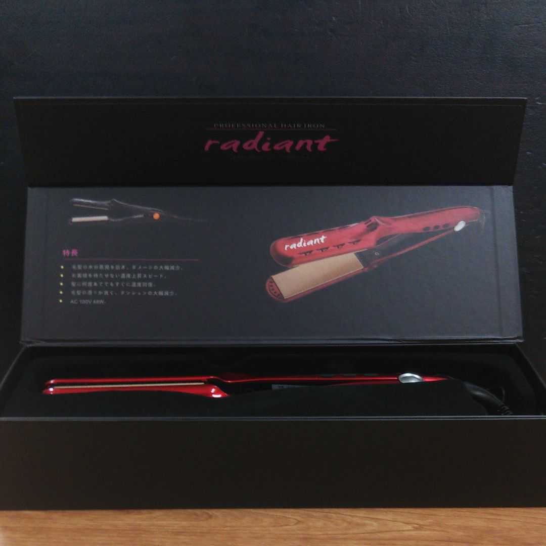 シルクプロアイロン radiant 9mmタイプ （レッド）ラディアント