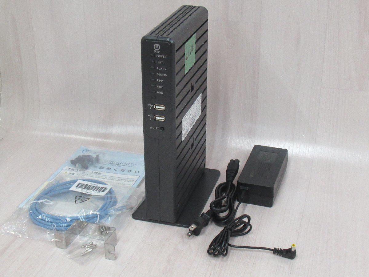 Ω ZU1 14215# 未使用品 NTT【 OG420Xa 】Netcommunity アナログインターフェイス4ポート ひかり電話アダプタ 21年製 Ver.2.1.00 初期化済_画像1