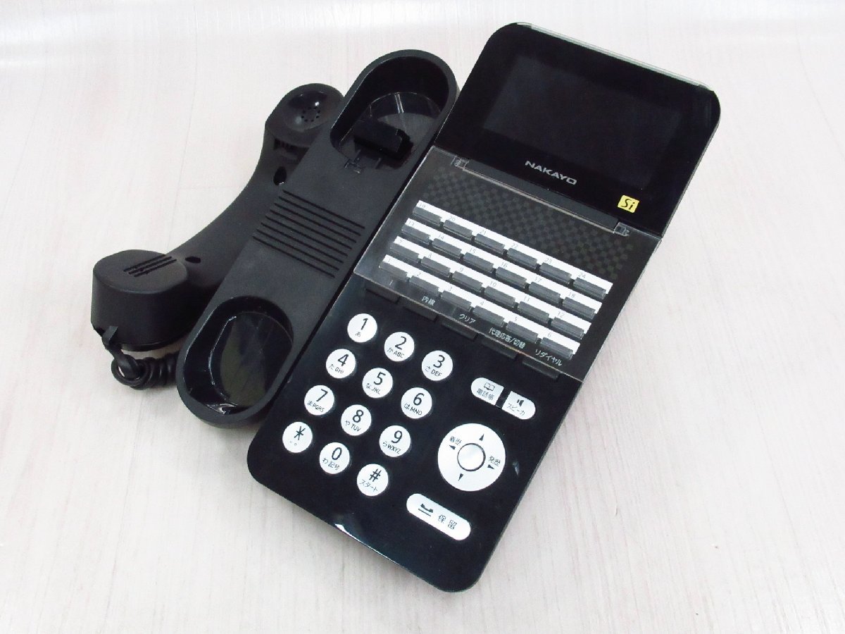 Ω tア 6464 保証有 19年製 ナカヨ NAKAYO S-integral 24ボタン標準電話機 NYC-24Si-SDB 4台セット ・祝10000！取引突破！_画像2