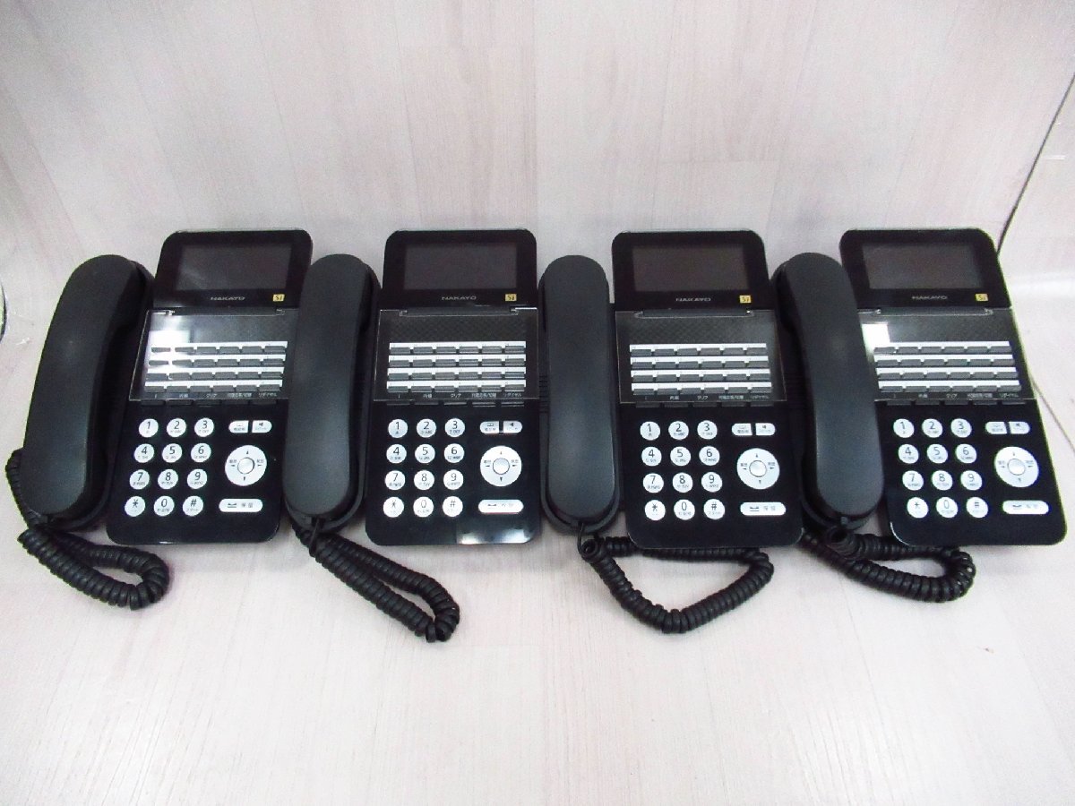 Ω tア 6464 保証有 19年製 ナカヨ NAKAYO S-integral 24ボタン標準電話機 NYC-24Si-SDB 4台セット ・祝10000！取引突破！