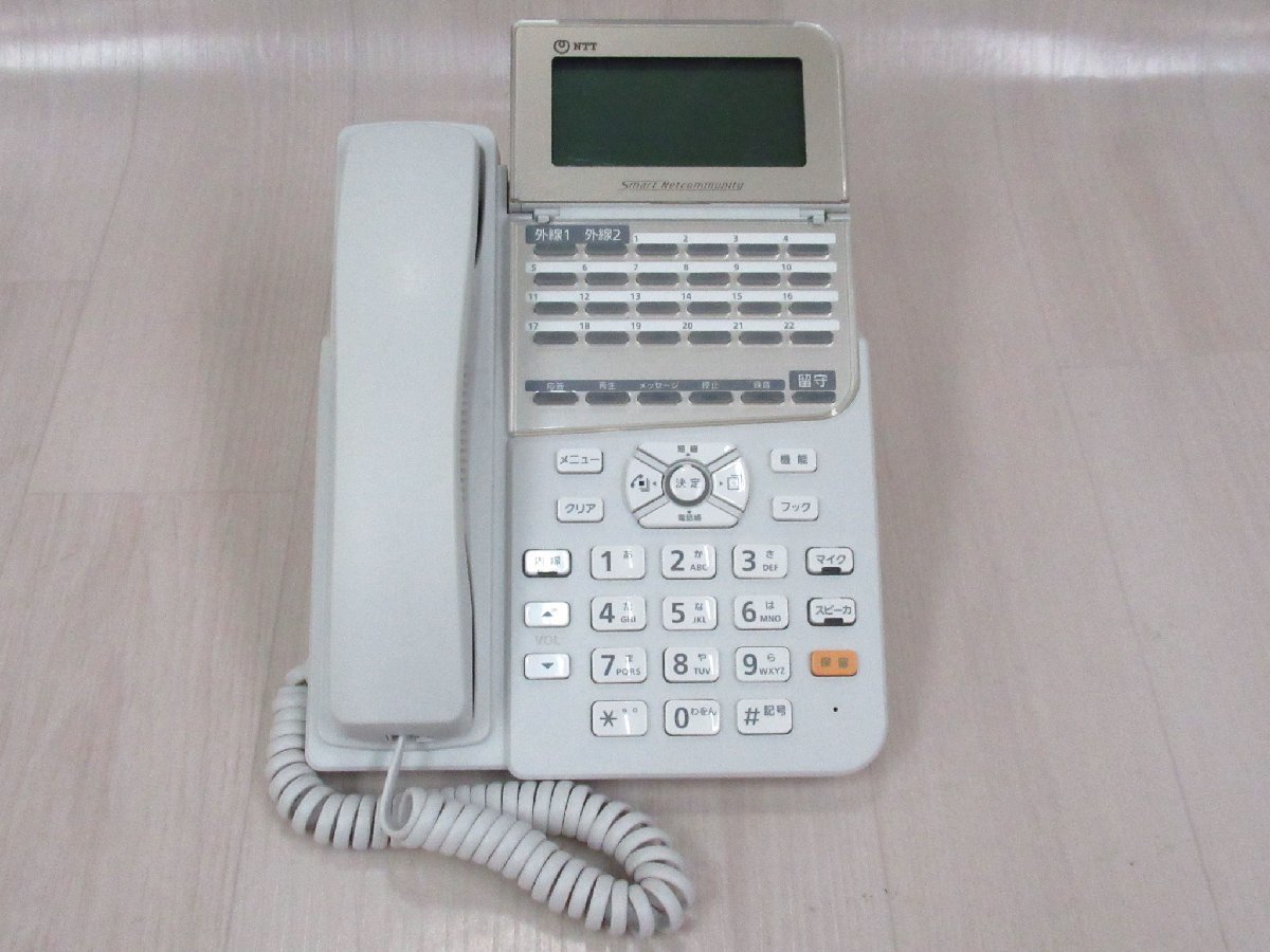 Ω YA 6467 保証有 21年製 NTT αZX 24ボタンスター録音電話機 ZX-(24)RECSTEL-(H1)(W) ・祝10000！取引突破！