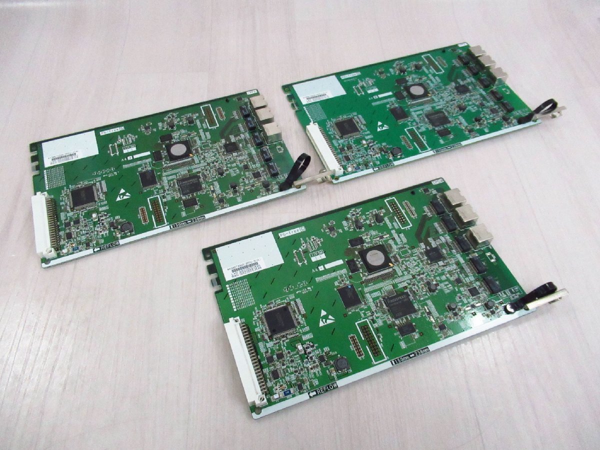 ・y 6493 保証有 SAXA サクサ PT1000(Pro/Ult) 16IP局線(FUSIONIP-Phone)ユニット IPFU-01A 3枚組 ・祝10000！取引突破！