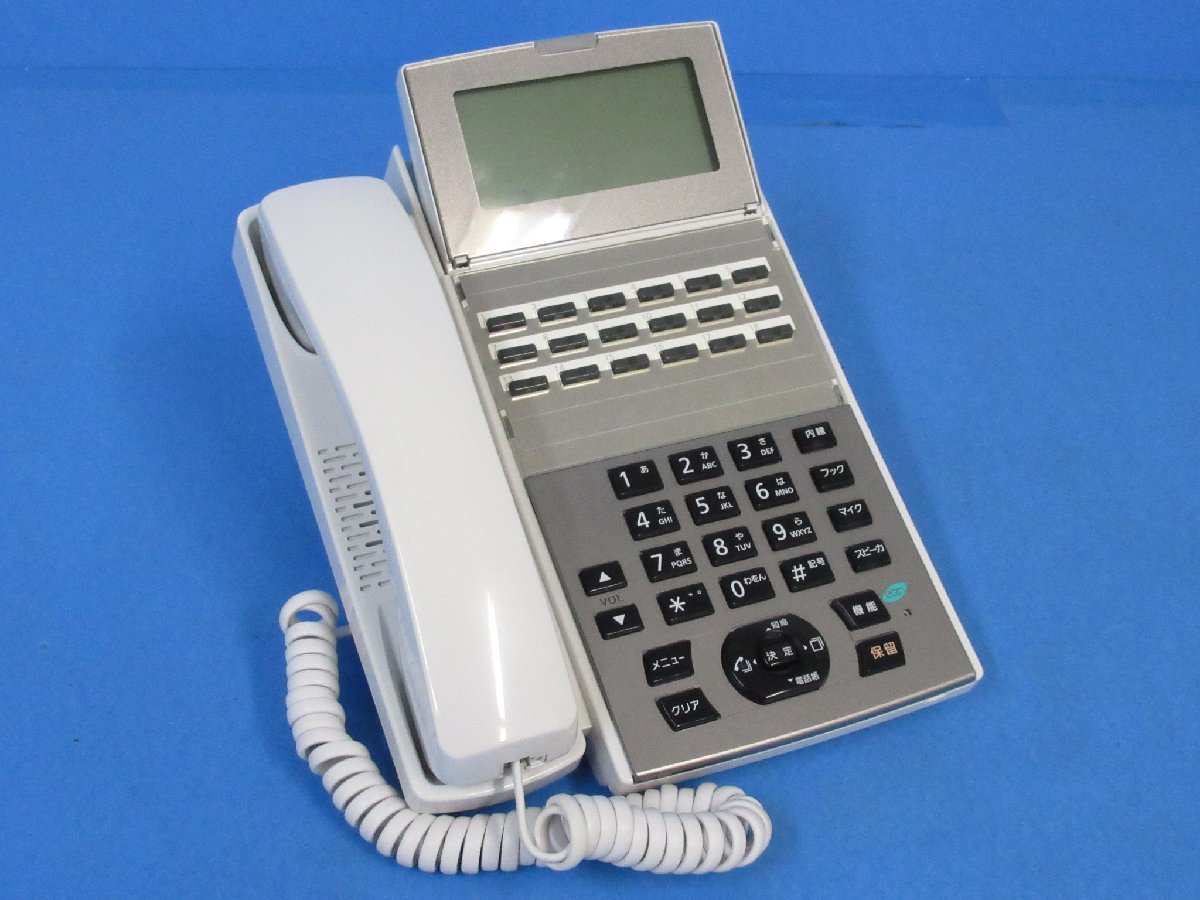 Ω YE 5658 保証有 東17年製 NTT αNX2 18ボタン標準スター電話機 NX2-(18)STEL-(1)(W) ・祝10000！取引突破！